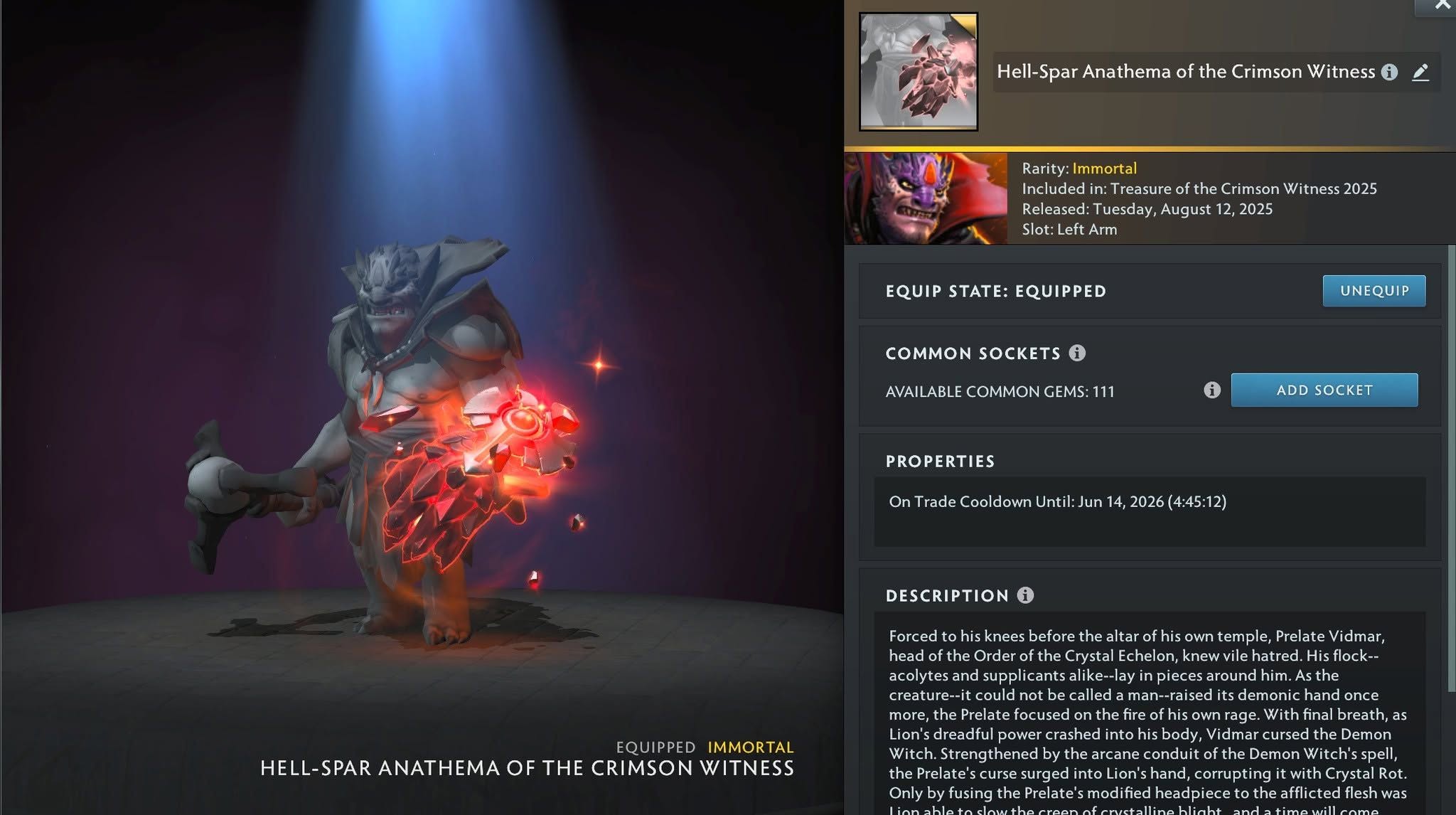 Crimson Lion (Hell-Spar Anathema of the Crimson Witness)