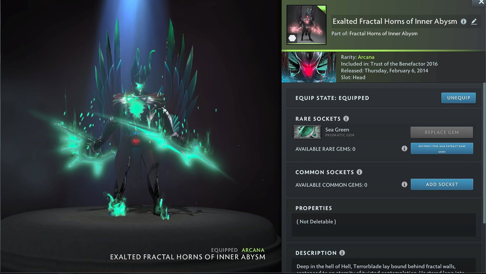 Exalted TB Arcana - Sea Green