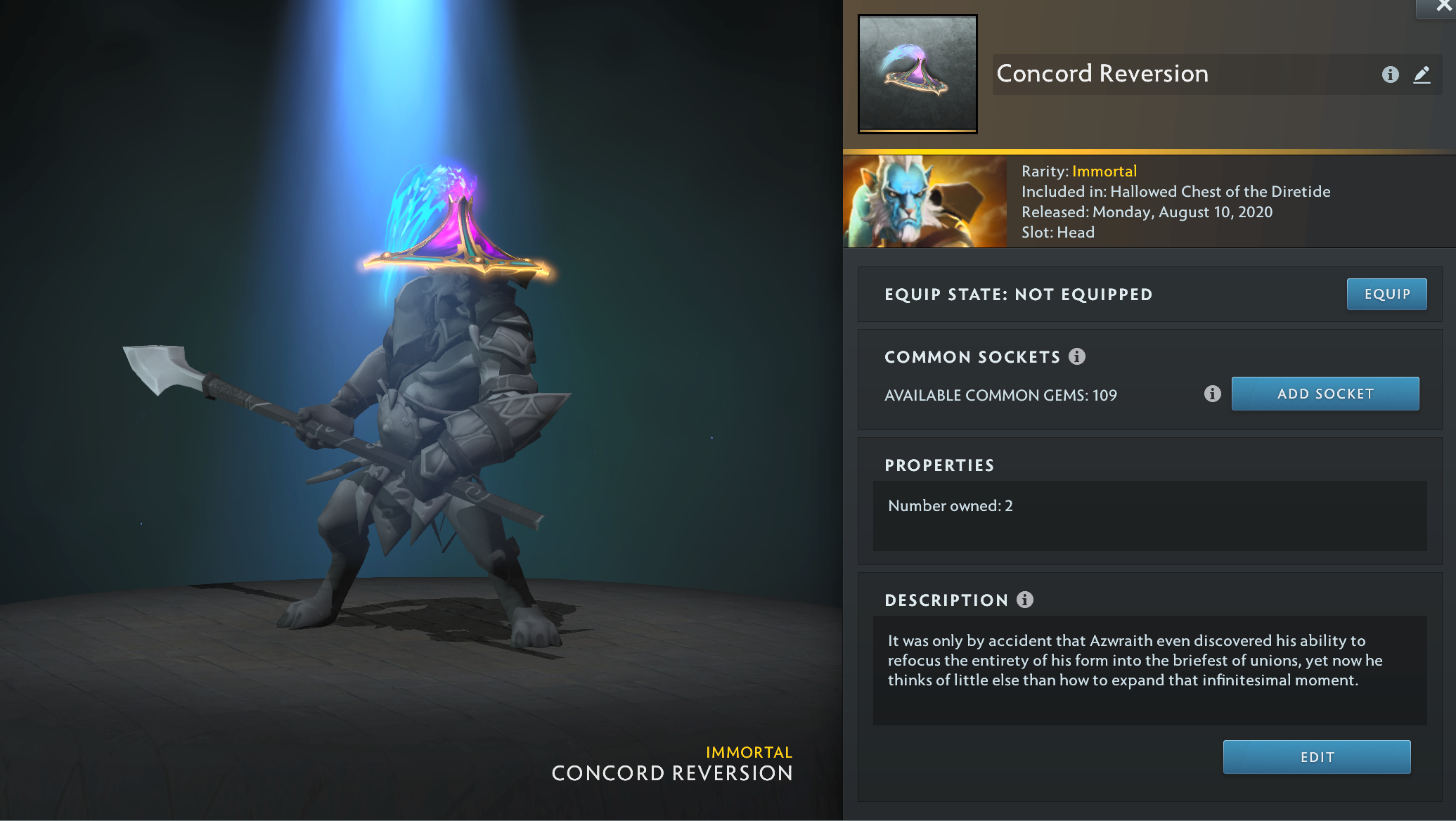 PL Immortal Head (Concord Reversion)