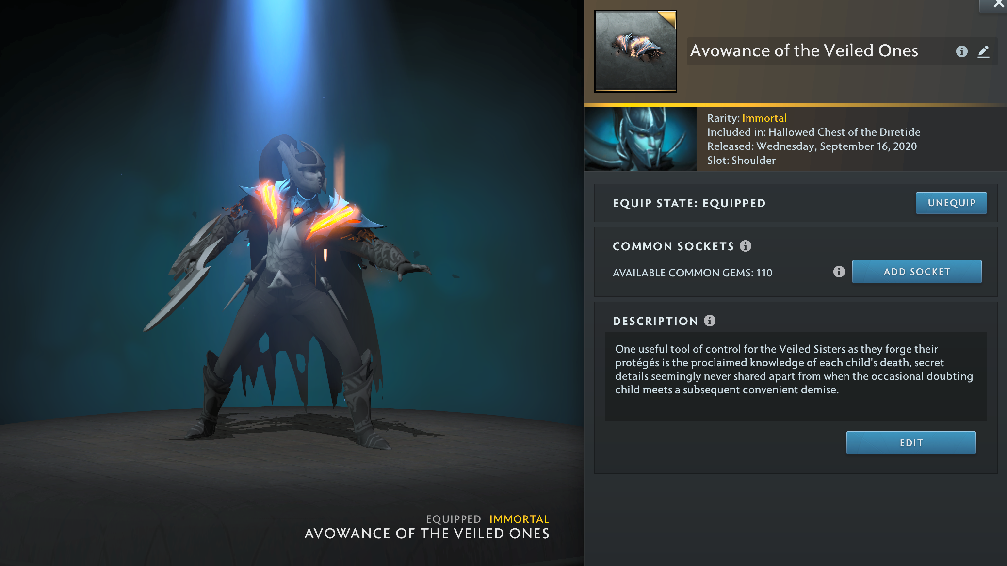 PA Shoulder Immortal