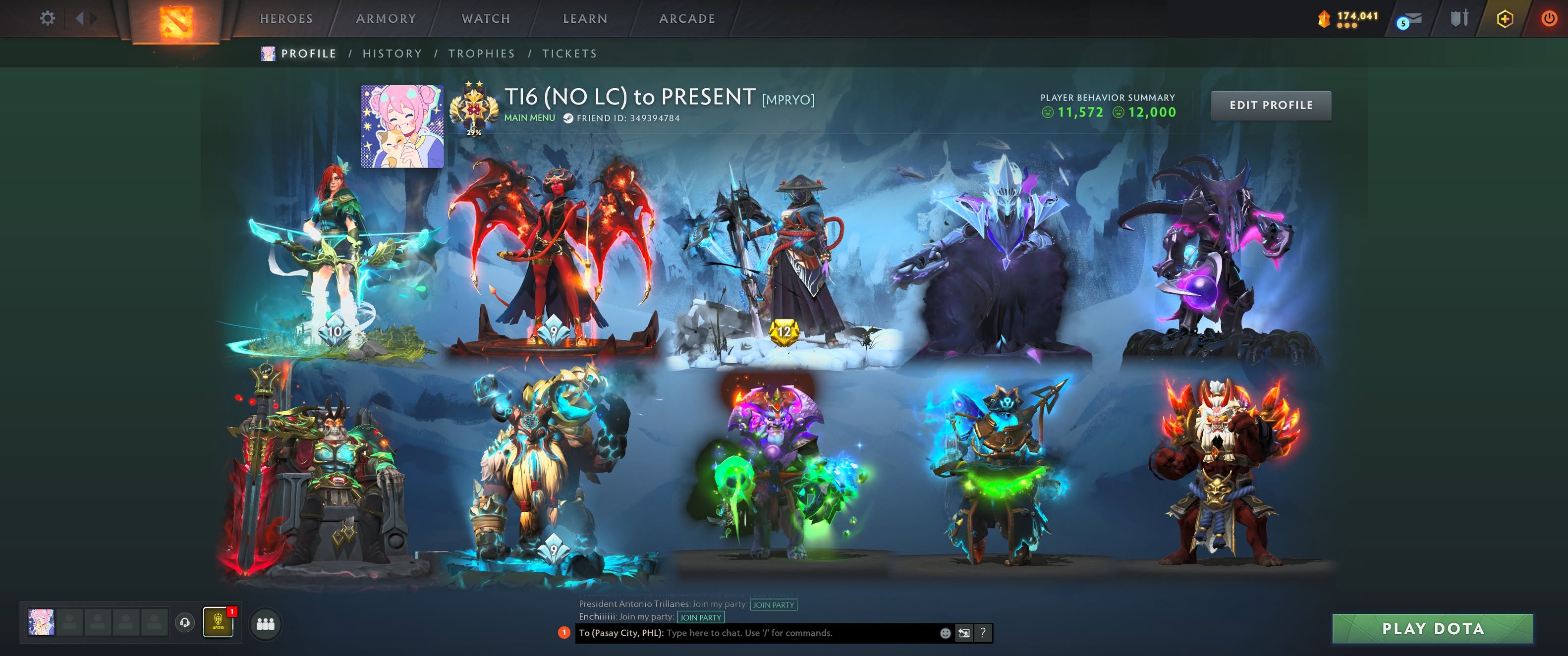 [LUXURY] TI6 (No LC Prestige) to Present Battle Pass! (Complete Exclusive Arcanas)
