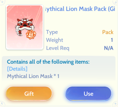Mysthical Lion Mask