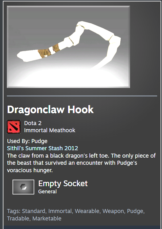 S>DRAGON CLAW HOOK